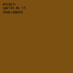 #7C5011 - Raw Umber Color Image